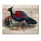 Designart - Vintage Birds In The Wild II - Traditional Print on Natural Pine Wood